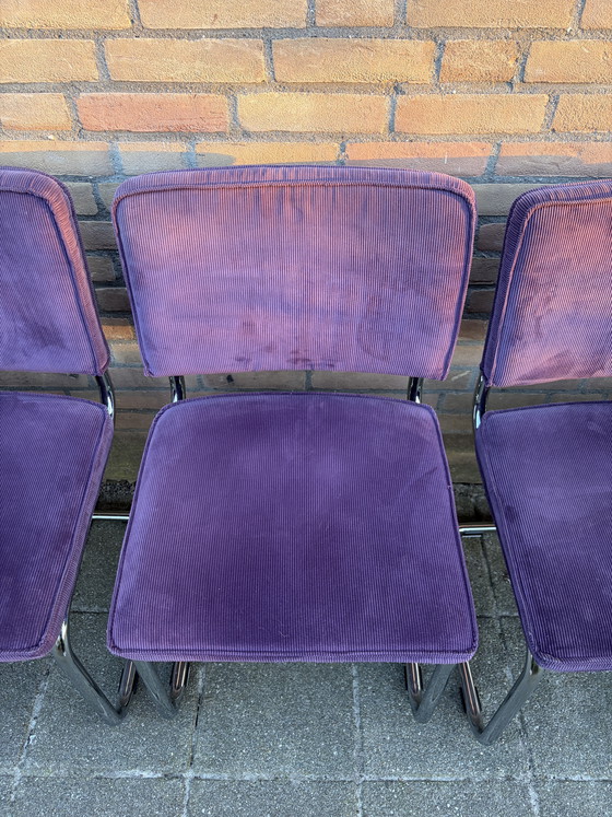 Image 1 of 7 Zuiver Ridge Rib Tubular Frame Chairs