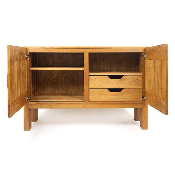 Credenza a due ante in olmo massiccio, Maison Regain, Francia 1970 – Credenze, Wood (photo 5 of 8)