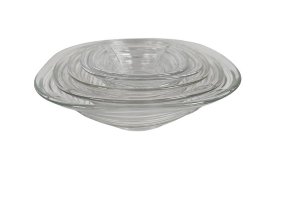 Image 1 of František Pečeny - Sklo Union - Heřmanova - vidrio prensado - cuencos (5) - años 60