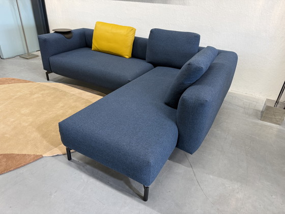 Image 1 of Pode Ziggy Ecksofa, blauer Wollstoff, 275 x 220