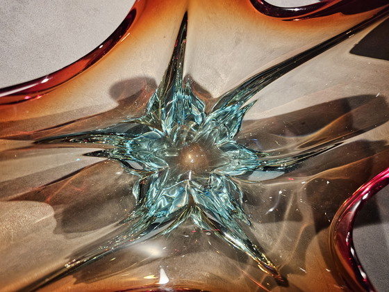 Image 1 of Prachtige kleurrijke vintage Murano schaal