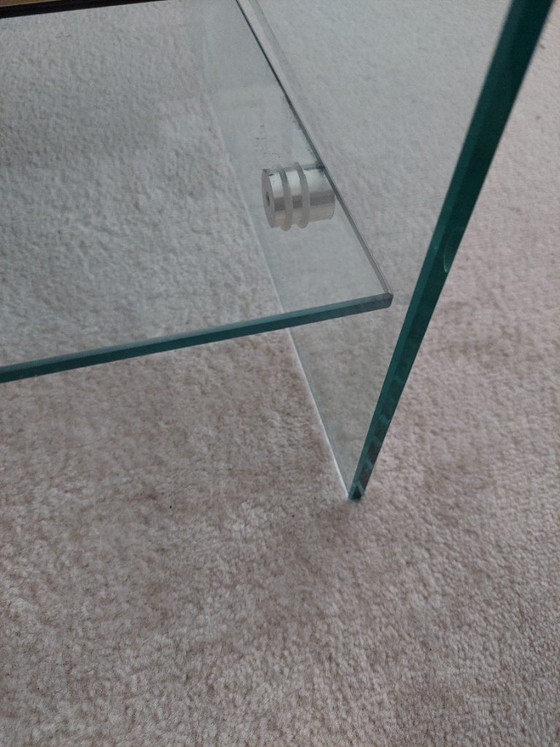 Image 1 of Glas-Couchtisch mit unterer Ablage, Burano