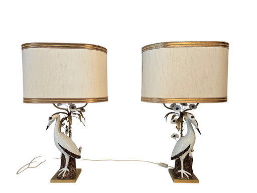 Lamps/vintage, a pair of unique Mangani lamps,Italy, 1960s/1970s.