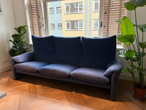 Cassina Maralunga 3-Seater Sofa – Vico Magistretti – 3 5 zitsbanken, Cotton (photo 2 of 8)