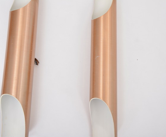 Image 1 of Set di sei lampade da parete in metallo Fuga di metà secolo di Maija Liisa Komulainen per Raak