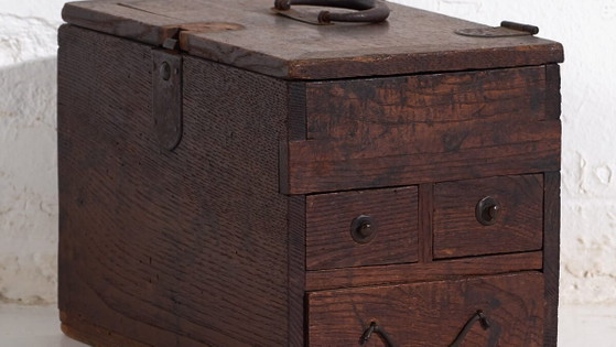 Antique Japanese box with drawers - Late Meiji Period (c. ) #25 – Chest of drawers, Wood (photo 3 of 40)
