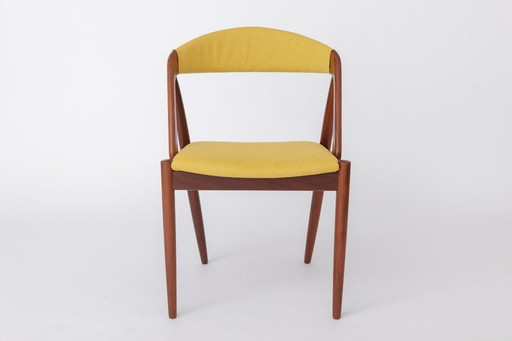 Kai Kristiansen Model 31 Chair, Schou Andersen 1960s, Danish Teak Dining Chair, Restored Upholstered, Mid Century Modern