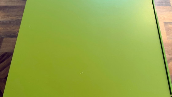 Image 1 of Lago ‘Amplia’ designer wall cabinet – floating sideboard in olive green