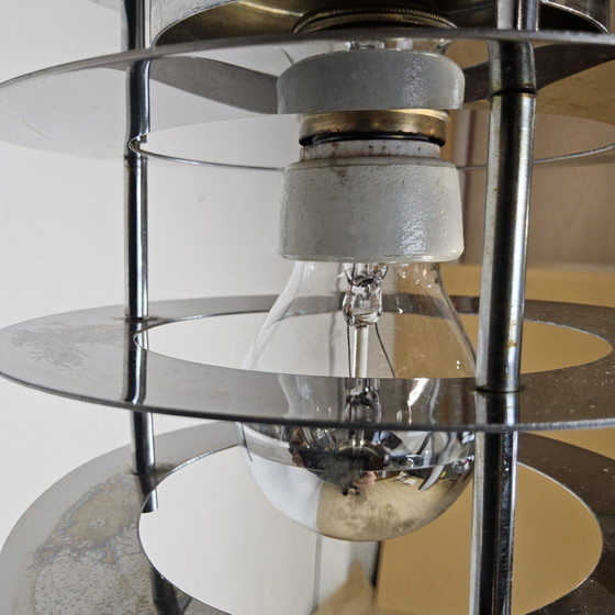 Image 1 of Vintage / Space age Itiliaanse kroonluchter Gaetano Sciolari /  hanglamp /vintage design chandelier 
