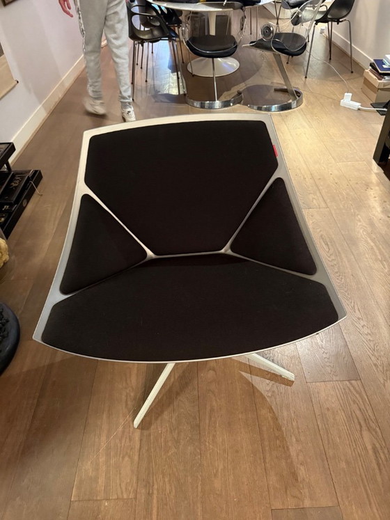 Original Fritz Hansen Space Lounge Chair, Jehs + Laub, Armchairs, polished steel, Black (photo 3 of 5)