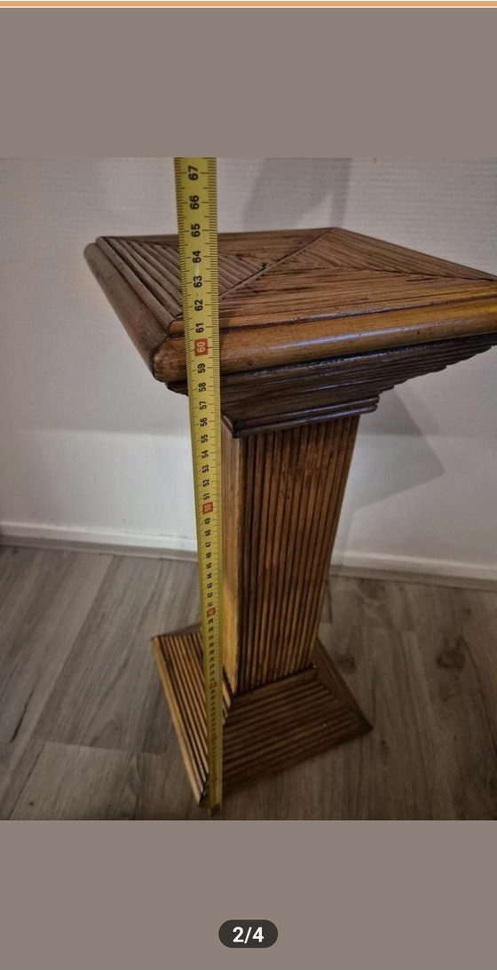 Image 1 of Vintage bamboo column pillar base