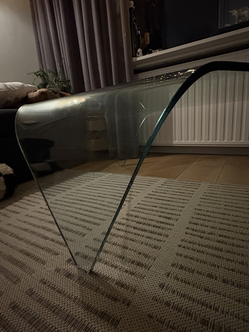 Cascade de salontafel Fiam Italia, verre gebogen.