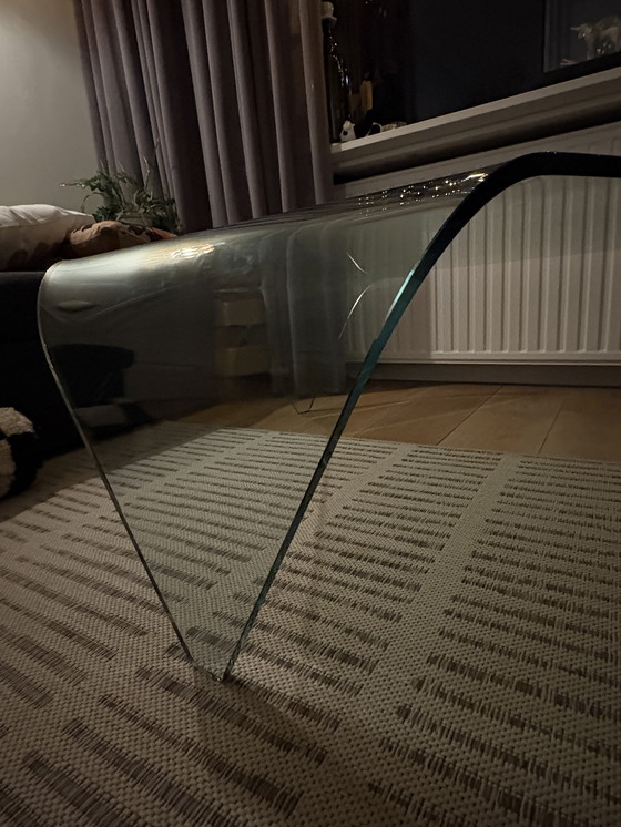 Image 1 of Fiam Italia Salontisch Wasserfall, gebogenes Glas. 