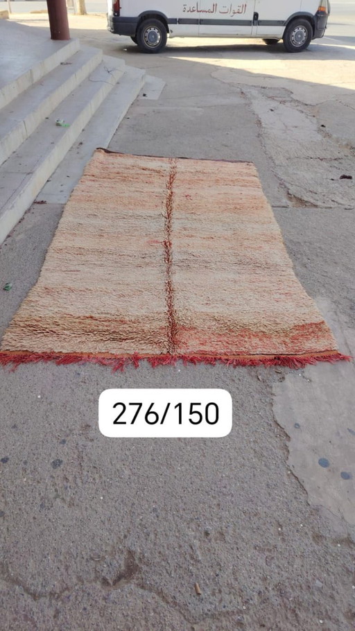 Handgeknoopt Berber kleed wol 276x150cm