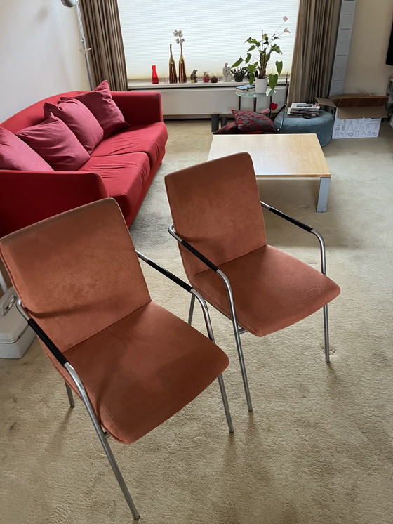 Image 1 of Gelderland Paul Young eetkamer stoelen 6x