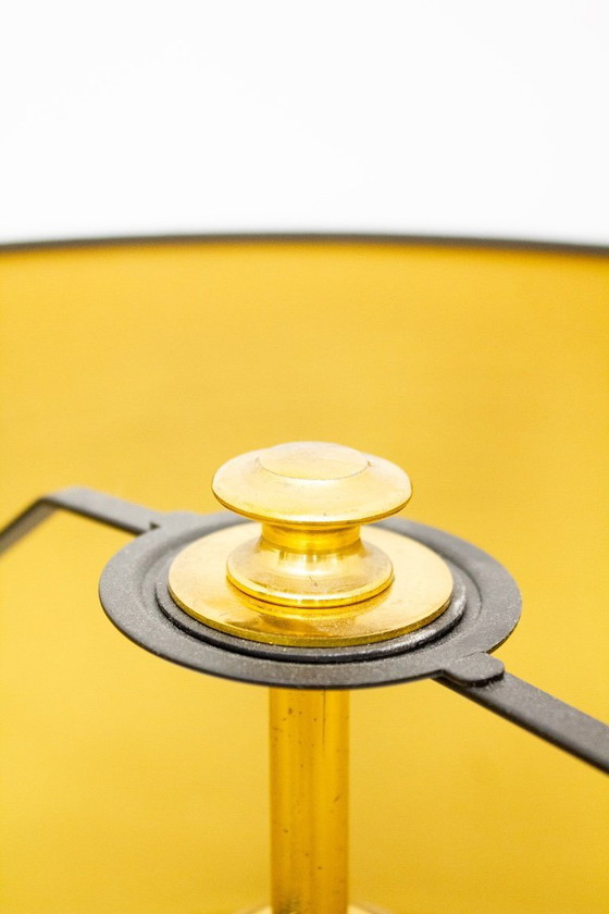 Image 1 of 80's brass neoclassical table lamp Maison Charles