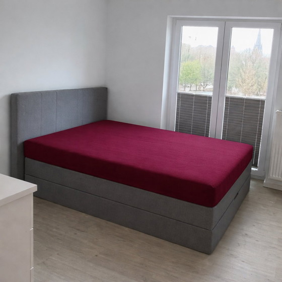 Image 1 of Boxspringbett 140×200 cm mit Bettkasten - Grau - Fast wie neu