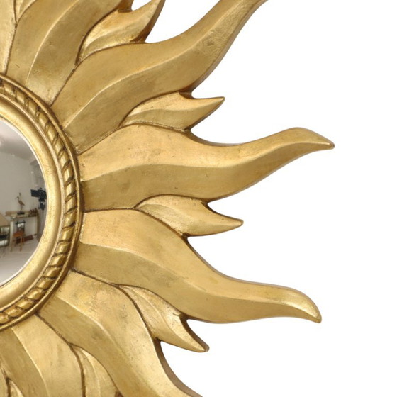 Specchio Vintage Dorato Sunburst Convesso 54cm – Glass, Plastic (photo 6 of 19)