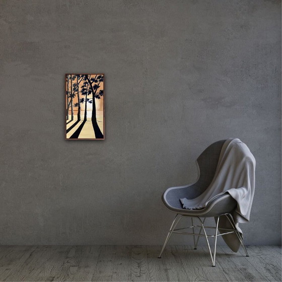 Image 1 of Acrylique et encre sur châssis entoilé 