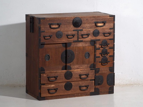 Tansu giapponese antico - Periodo Meiji / Taishō (ca. ) #52 – Cassettiere, Iron (photo 7 of 40)