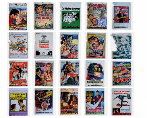 20 x Vintage Movie Posters from Belgium