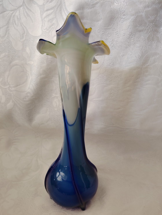 Image 1 of Murano glass dreamlike vase glass vase vintage