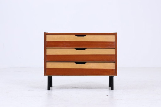 Vintage Schuhkommode aus den 60er Jahren | Mid Century Schrank Kommode Retro Schuhschrank Flur Holz Aufbewahrung #04-23