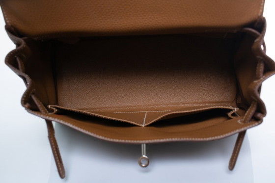 Hermes, Bolso Kelly 28 Retourne de oro – Hermès, Bolsos de mano, Lambskin (photo 11 of 15)