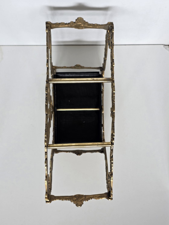 Vintage sierlijke messing paraplu- en wandelstokhouder | Antieke rococo-stijl – Paraplubak, Iron, Brass (photo 5 of 15)