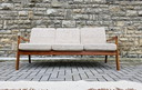 Ensemble de sièges Ole Wanscher France et fils, canapé et fauteuil, style vintage années 60-70, milieu du siècle