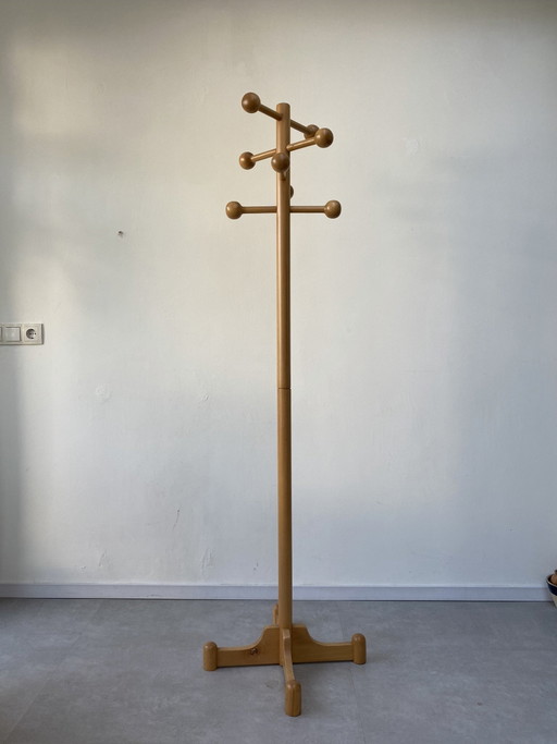 Vintage Kiefernholz Kleiderständer