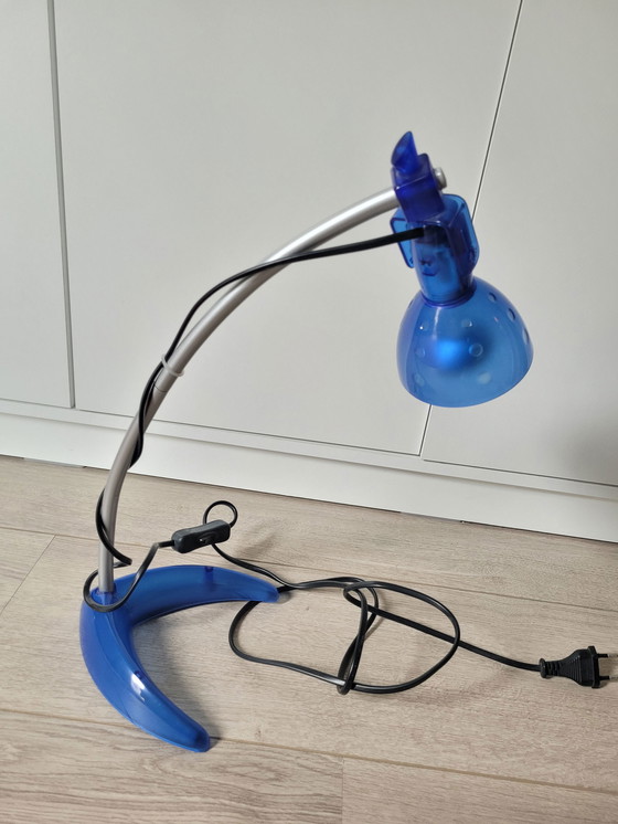 Image 1 of Vintage Morker lamp blue Knut & Marianne Hagberg