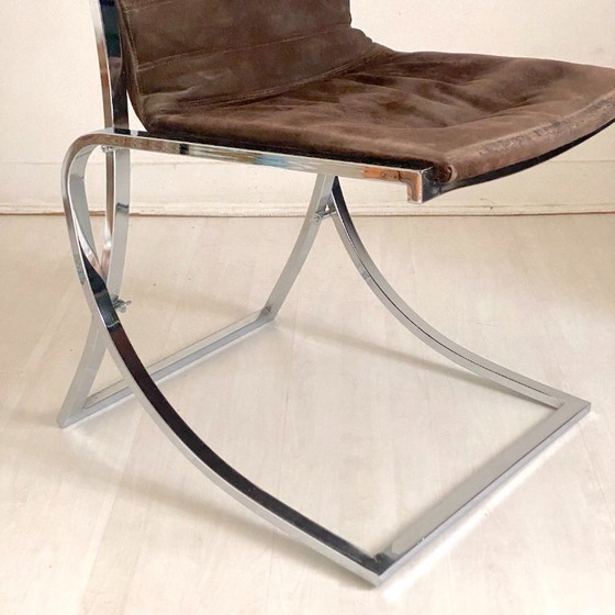 Image 1 of Vintage Italiaanse designstoel uit de jaren 70.