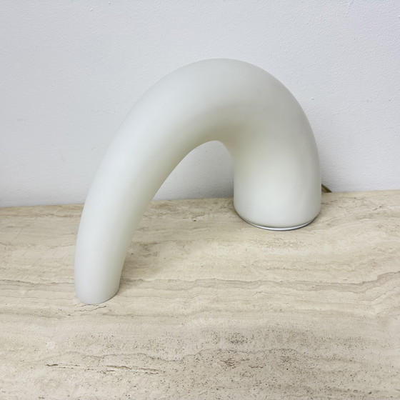 Image 1 of Fontana Arte Thor glass table lamp , 1980s Italy