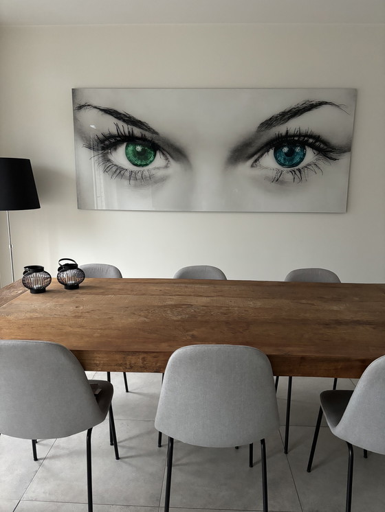 Image 1 of Stampa artistica "occhi" su plexiglass di grande formato