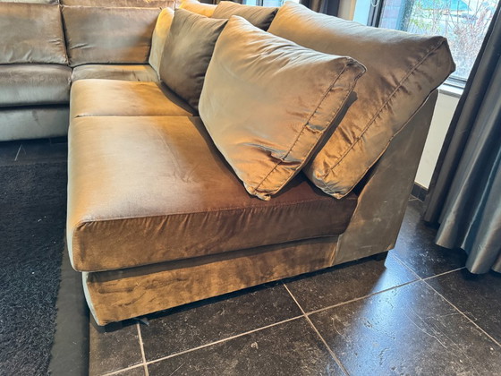 Image 1 of Canapé d'angle familial doré De Toren