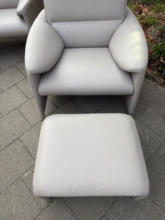 Image 1 of Leolux Felizia 2.5-zits + 2x Poltrona + POUF