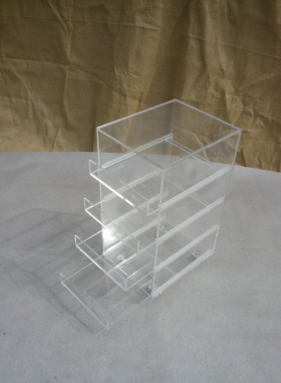 Rolkast met lades van plexiglas – Opbergkast (photo 3 of 5)