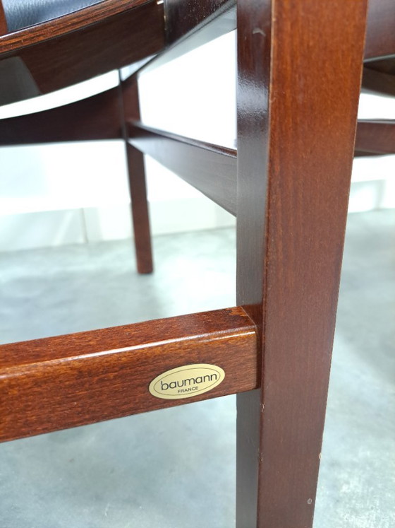 Image 1 of Ensemble de fauteuils en cuir noir Argos, Baumann France