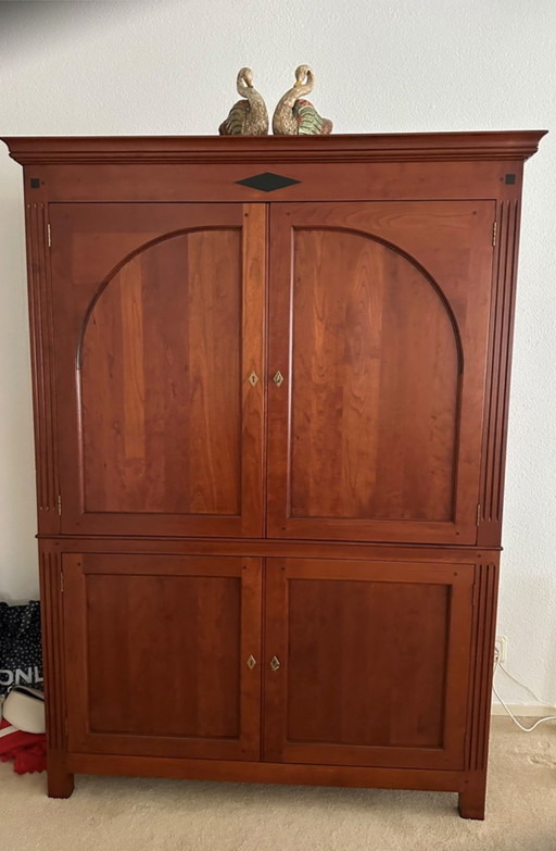 Buffetschrank, Porzellanschrank, Mahagoni, Art-Deco-Stil