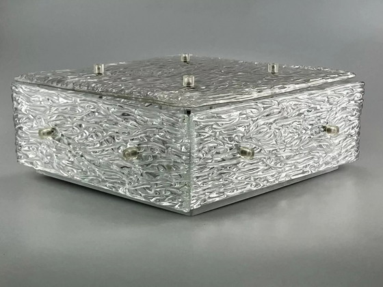 Image 1 of Lámpara de techo de los años 60 Plafoniere Kalmar Franken Ice Glass Design