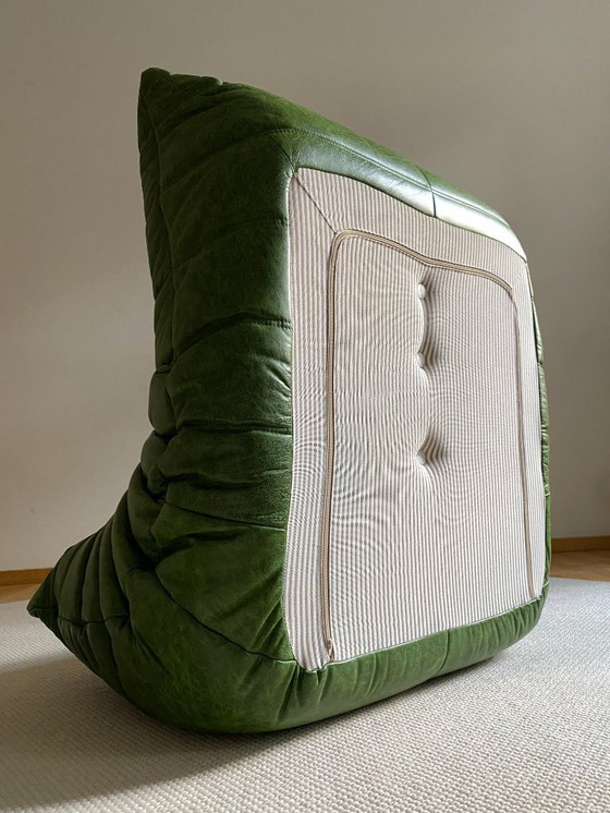 Image 1 of Ligne Roset - Togo - Poltrona/1 posto - Pelle verde Dubai