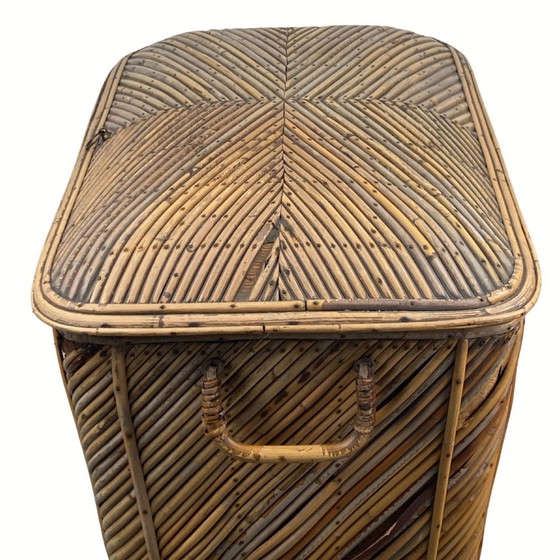 Image 1 of Vintage Wicker Chest In Bamboo, 1930S