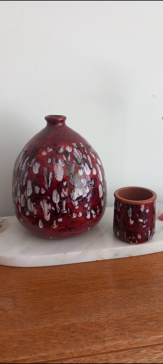 Image 1 of Art Vallauris Ceramic Duo from the workshop of Marius Guige (Vallauris).