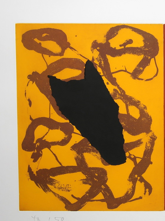 Image 1 of Merz, Albert - untitled (48/50) - color etching/collage - signed by hand