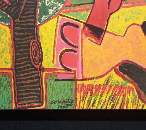 Image 1 of Corneille-Siebdruck auf Leinwand, 60 x 80 cm