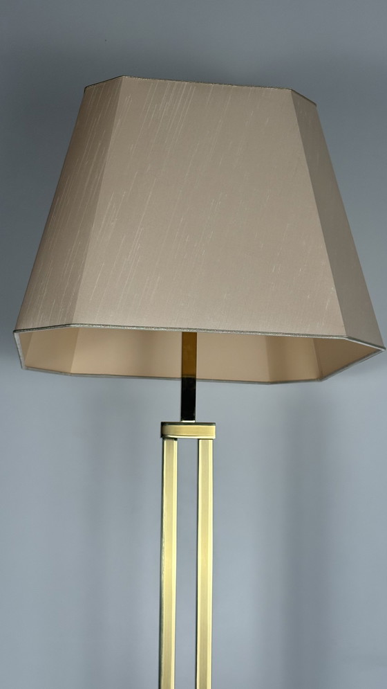 Image 1 of Lampadaire vintage en laiton massif, style années 70-80, design Deknudt