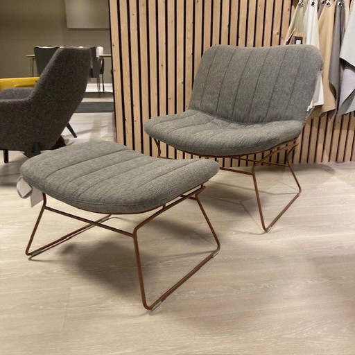 poltrona con pouf bert plantagie Draat