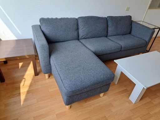 Mooie zitbank IKEA 3-persoons met chaise longue