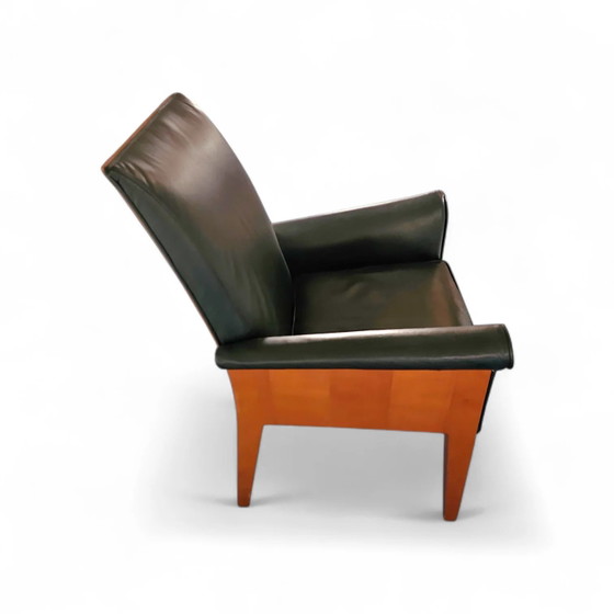 PARAMOUNT CHAIR BY PHILIPPE STARCK / black leather for Driade / 1989 – Adjustable recliner chair (photo 2 of 15)